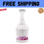 Pampered Chef Push Function Food Chopper - White #2585 Fast Free Shipping. Fixed Price $30.99.