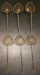 Hot Pot Skimmers Strainers Twisted Brass Mesh Fondue Shabu-shabu 9" X 2 3/4". Fixed Price $17.00.
