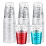 Taeku Measuring Cups Plastic, 8 Oz Disposable Clear Epoxy For L, White. Fixed Price $17.18.