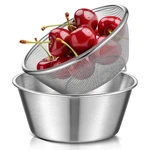 2 Pcs Mini & Food Strainer 304 Stainless Steel Small Mixing Colander.... Fixed Price $26.47.