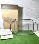 Pampered Chef Bbq Grill Basket 2707 Stainless Steel Mesh With Box Insert. Fixed Price $12.99.