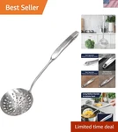 Skimmer Slotted Spoon, Rustproof, Integral Forming, Durable Newness 304 Stainl. Fixed Price $37.99.