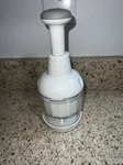 Pampered Chef Food Nut Chopper 2585 Stainless Steel Rotating Blades. Fixed Price $16.00.