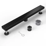 Shower Drain Stainless Steel For Bathroom: 28 Inch Black Linear .... Fixed Price $83.69.