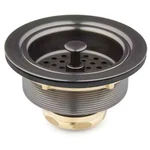 Brand New Signature Hardware Deep Basket Strainer W/ Lift Stopper Gun Metal. Fixed Price $49.99.