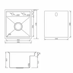 Hidden Kitchen Sink Square Stainless In/outdoor & Drain Folding Faucet Strainer. Fixed Price $151.28.