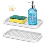 Silicone Sponge Holder For Kitchen Sink - 2 Pcs Thicker Heavier .... Fixed Price $15.89.