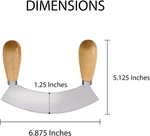 Mezzaluna Rocking Vegetable Chopper And Mincing Knife, 6.75-INCH Stainless. Fixed Price $21.68.