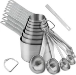 Measuring Cups, Piece Dry Set, 18/8 Stainl. Fixed Price $62.49.