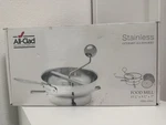 All-clad Stainless Steel Food Mill W/ 3 Interchangeable Discs. Fixed Price $125.00.