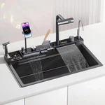 Broncho 29.5X18 Inch Modern Smart Single Bowl Kitchen Sinks With Faucet. Fixed Price $314.49.