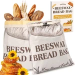 Natural Beeswax Bread Bags For Xl Large, 1 Pack. Fixed Price $13.99.