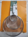 Cwc Cook With Coloe 3PCS Stainless Steel Strainer Set Of 3" , 5.5" And 7.7".. Fixed Price $10.99.