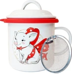 Nobleegg Bacon Grease Container With Strainer, 650 Ml 22 Oz. Medium, White. Fixed Price $24.24.