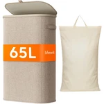Lifewit Slim Laundry Basket With Lid, Narrow Hamper Plastic. Fixed Price $24.99.