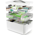 Best Arstpeoe 3-TIER Medicine Organizer Portable Cabinet With Plastic Handle. Fixed Price $43.11.