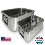 Excelsteel Cook Pro 4-PIECE ALL-IN-1 Lasagna And Roasting Pan 561. Fixed Price $78.25.