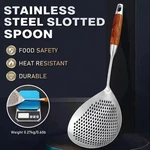 Fine Mesh Stainless Steel Strainer Oil Filter Spoon Food Colander Kitchen Tool. Fixed Price $9.95.