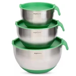Rorence Mixing Bowls Set: Stainless Steel Non-slip With Of 3 Green. Fixed Price $24.99.