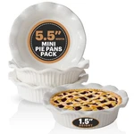 Aunt Shannon's Kitchen White Ceramic Mini Pie Pans Set Of 4-PACK,. Fixed Price $35.11.