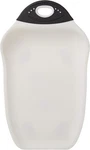 Dexas Chop & Scoop Cutting Board, Small 10.5L 6.5W, White With Black Handle. Fixed Price $13.24.