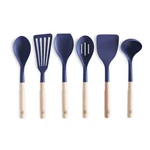 Greenlife Cooking Tools And Utensils, 7 Piece Nylon Set, Blue. Fixed Price $28.99.