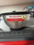 New Kitchenaid 3 Quart Colander Strainer Classic Stainless Steel. Fixed Price $24.99.