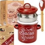 Ayerphalo Bacon Grease Container With Strainer - 46OZ Large Capacity, Si.... Fixed Price $23.65.