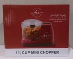 Red Kitchen Selectives 1-1/2 Cup Mini Chopper Model # MC-6RD. Fixed Price $22.99.