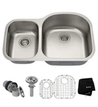 Kraus Premier 32-INCH 16 Gauge Undermount 60/40 Doub Satin-certified Refurbished. Fixed Price $227.46.