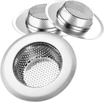 3-PACK Kitchen Sink Strainer Stainless Steel Drain Filter With Large. Fixed Price $16.98.