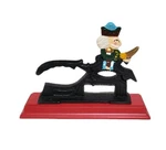 Cast Iron Wood Base Mounted Red, Christmas Soldier Vtg. Fixed Price $14.36.