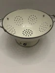 White Off Enamel Ikea Colander Strainer Stainless Handles New With Tags. Fixed Price $25.00.