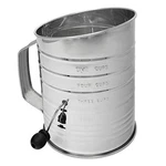 Norpro 5-CUP Stainless Steel Crank Flour Sifter. Fixed Price $29.86.