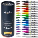 Acrylic Paint Markers Set Of Pens Fine Tip (pack 16), Colors. Fixed Price $32.94.