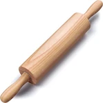 Wooden Rolling Pin 17.6 Inch With Rotating Ergonomic Handles Classic Beech. Fixed Price $22.97.