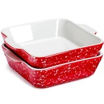 Nutriups 5.5 Square Ceramic Baking Dish Set, 2-PACK Small Pan 13OZ Mi.... Fixed Price $26.10.