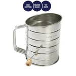Mainstays Flour Sifter 3 Cup Stainless Steel Crank Wooden Handle. Fixed Price $9.99.
