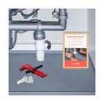 3 1 Set: Under Sink With Cutout For Pipes - Size Mat.... Fixed Price $56.27.