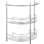 Pedestal Under Sink 2 Shelves Bathroom Organizer Silver Lavish Home 83-150. Fixed Price $19.99.