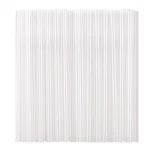 Individually Wrapped 100 Pcs Clear Plastic Straws, Disposable Drinking Straws.... Fixed Price $12.35.