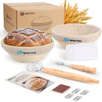 Banneton Bread Proofing Set X2, 9" Round Sourdough. Fixed Price $53.14.