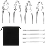 8 Pcs Seafood Set,crab Crackers And Leg. Fixed Price $12.29.