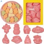 8 Pcs Halloween Cookie Cutters Set Baking Molds 3D Pink. Fixed Price $14.95.