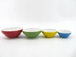 Tasty Brand Small Nesting Prep Bowls Primary Colors Set Of 4. Fixed Price $19.99.