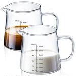 Honeydak Pack 12OZ Coffee Measuring Glass Cups Ounces, Transparent. Fixed Price $31.99.