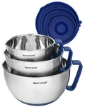 Rorence Mixing Bowls Set: Stainless Steel Non-slip With Pour Spout, Handle. Fixed Price $54.16.