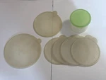 Lot Of Pieces Tupperware/replacement Lids 2541A (c), 250, 2577A (p), 2578A (q). Fixed Price $15.99.