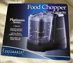 Continental Electric Platinum Series 3 Cup Food Chopper. Fixed Price $12.99.