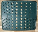 Vintage Rubbermaid Dish Sink Mat 1291-65 Flexible Hunter Green. Fixed Price $25.00.